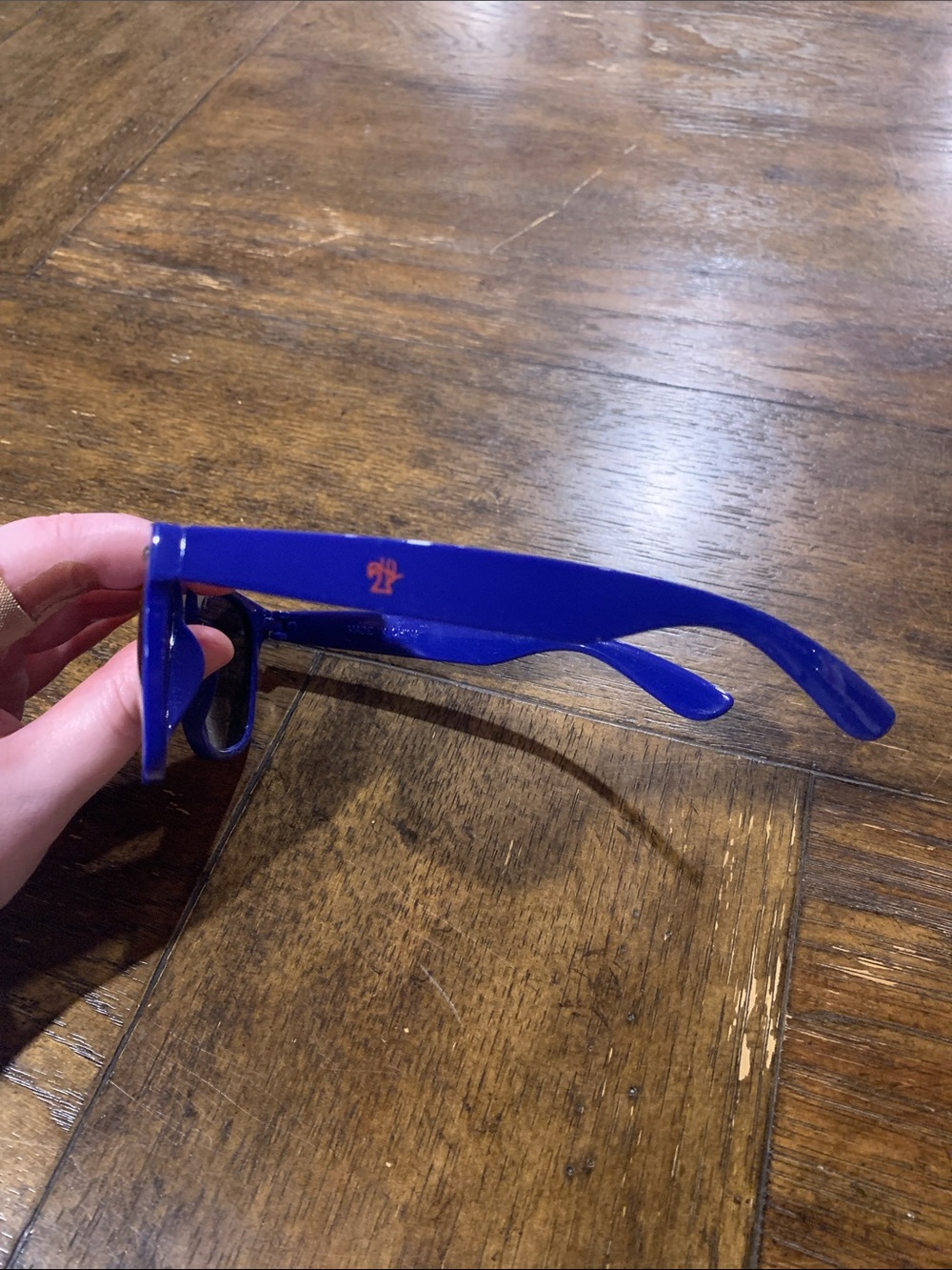 Blue Wayfarer-Style Sunglasses for Men - Picture 2 of 2